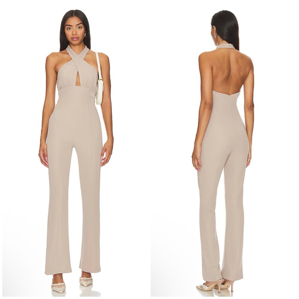 FLAW Majorelle Leticia Jumpsuit in Beige Size S